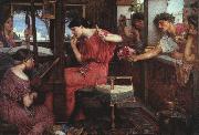 John William Waterhouse Penelope and the Suitors painting